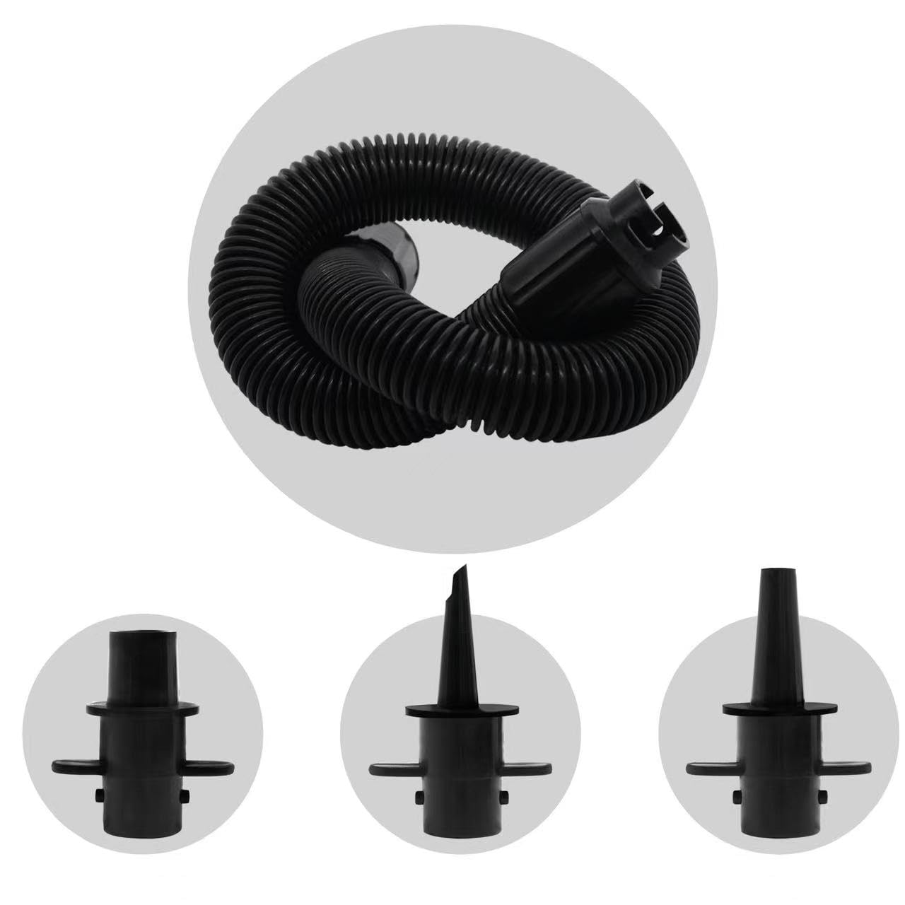 Electric Air Pump for Inflatables - 5 Valve Adapters