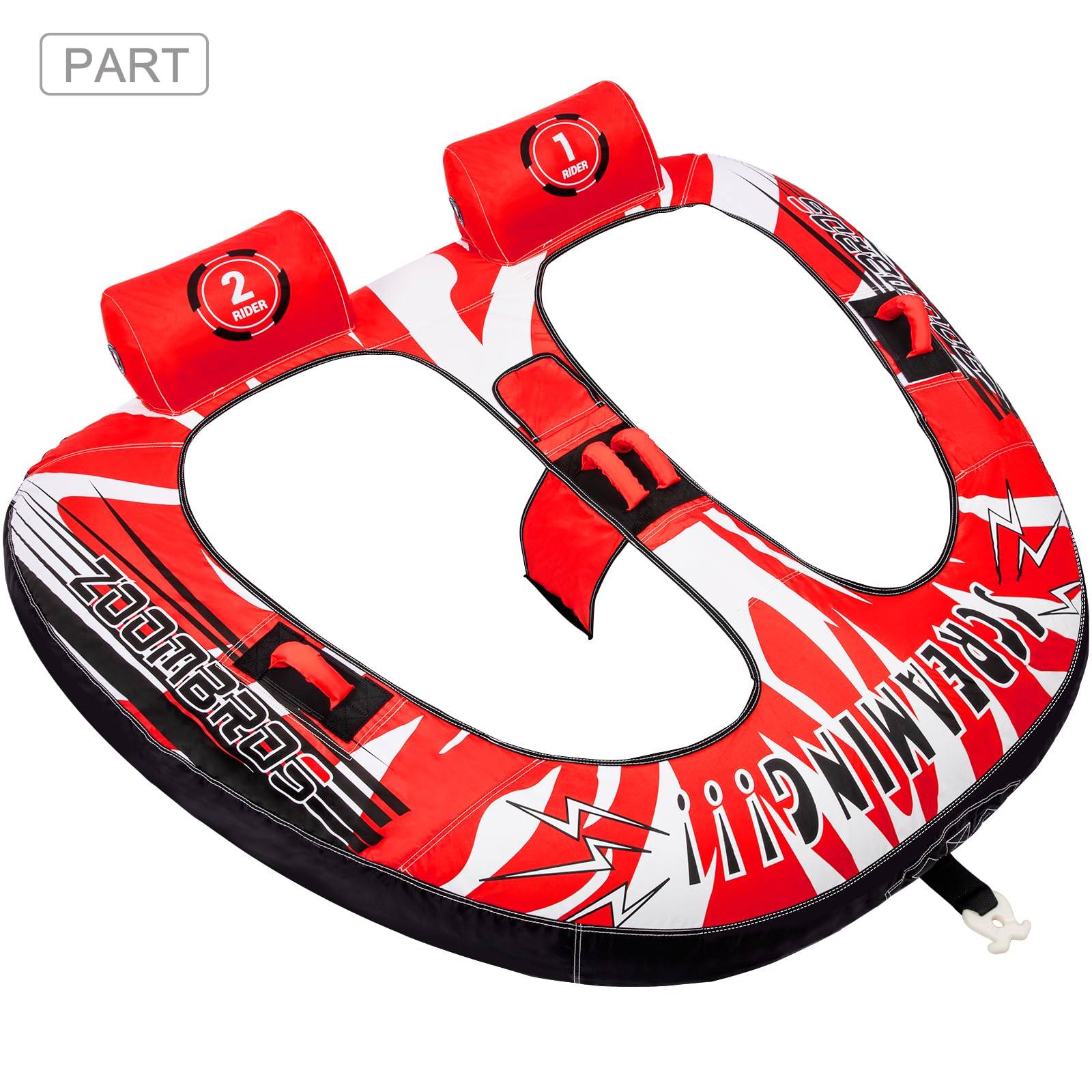 Zoombros Inflatable Towable Tubes selling for Boating, 2 Persons