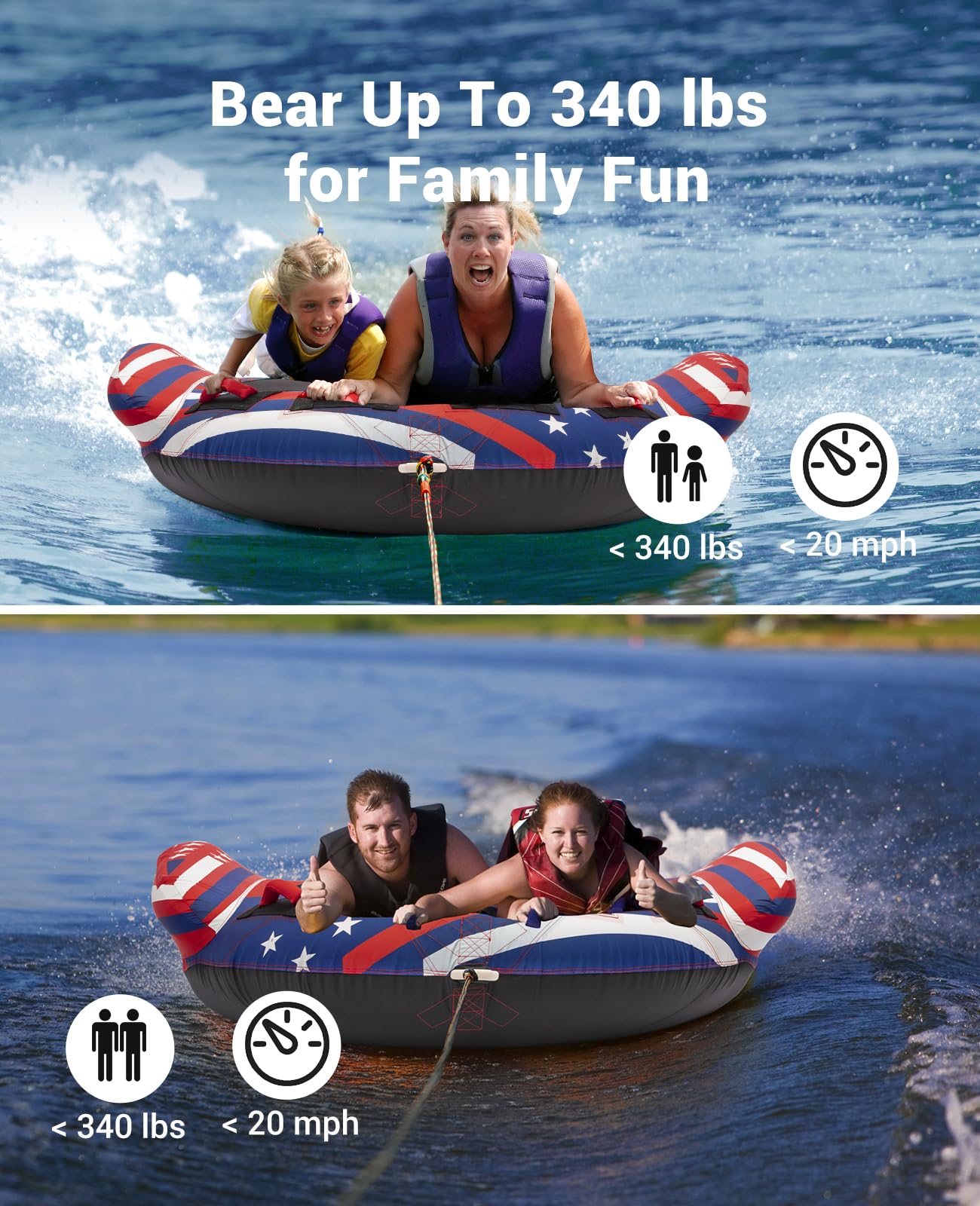 2024 Winged Towable Tubes for Boating - 2 Person