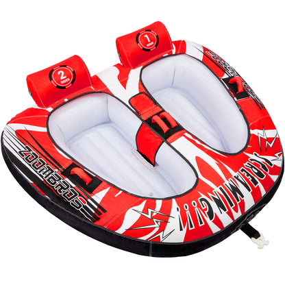 ZOOMBROS Towable Tubes for Boating 2-3 Person, Water Tubes for Boats to Pull, Safety Inflatable Boat Tubes Large Capacity